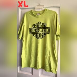 Harley-Davidson Men's Lime Green Tee